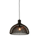 Pendant Light 48cm Black Mesh Dome Shade E27 40W Pendant Light 48cm Black Mesh Dome Shade E27 40W